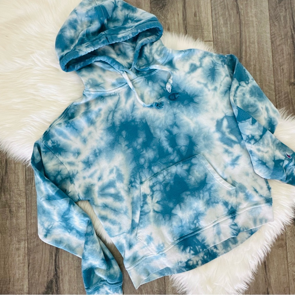 NWOT Champion Tie-Dye Pull Over Hoodie - Picture 4 of 4